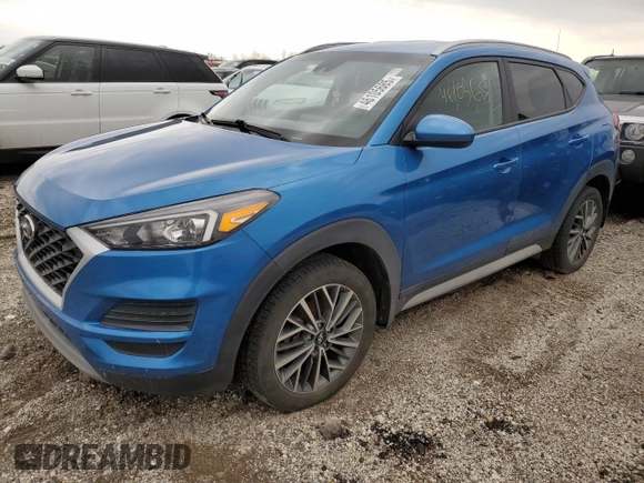 2020 Hyundai Tucson Limited z VIN KM8J3CAL6LU112591, wystawiony jako Copart lot #46105685 z przebiegiem 106 499 mil mil oraz Czysty tytuł • Clean title. Historia ofert i sprzedaży dostępna na DreamBid. Obrazek 1.