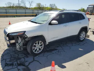 2014 Jeep Cherokee Latitude with VIN 1C4PJMCS4EW227468, listed as a Copart auction lot 52985585 with 183,023 mi miles and Salvage Title. Bid and sale history available at carsss.com. Image 1.