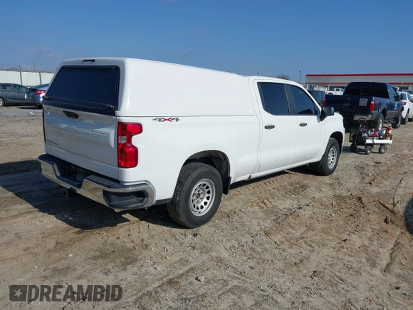 2021 Chevrolet Silverado 1500 Work Truck with VIN 1GCUYAEF6MZ123347, listed as a IAAI auction lot 41396309 with 120,729 mi miles and . Bid and sale history available at DreamBid. Image 4.