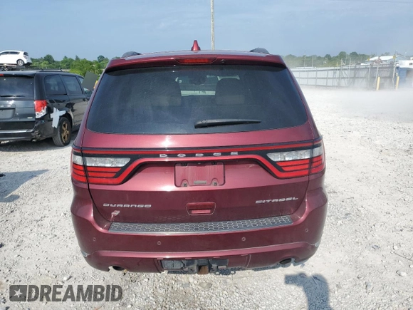 2018 Dodge Durango Citadel Anodized Platinum with VIN 1C4SDJET0JC254264, listed as a Copart auction lot 59706235 with 153,458 mi miles and Clean title. Bid and sale history available at DreamBid. Image 6.