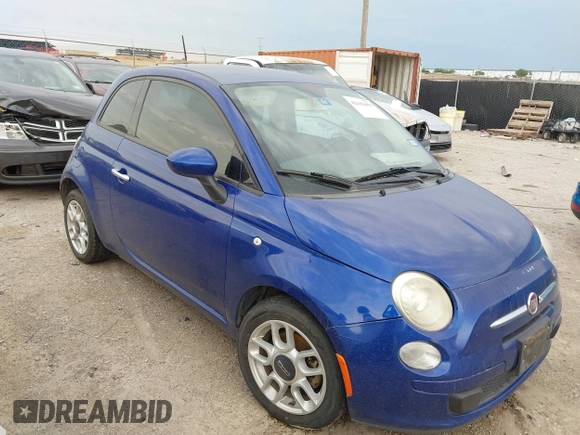 2013 FIAT 500 Pop z VIN 3C3CFFAR7DT748298, wystawiony jako IAAI lot #42184459 z przebiegiem 104 062 mil mil oraz . Historia ofert i sprzedaży dostępna na DreamBid. Obrazek 1.