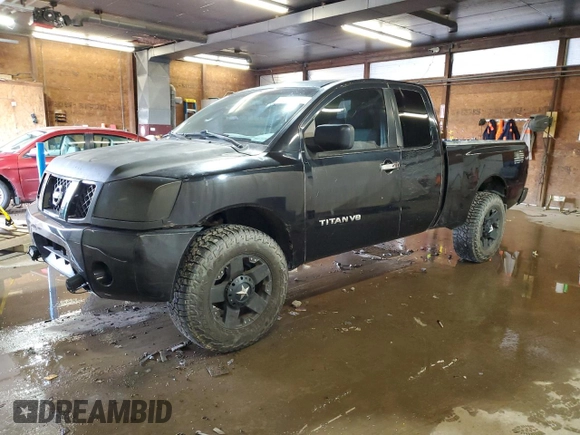 2006 Nissan Titan SE with VIN 1N6BA06A96N567659, listed as a Copart auction lot 61928495 with 190,594 mi miles and Salvage title. Bid and sale history available at DreamBid. Image 1.