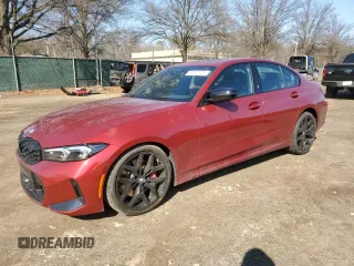 2025 BMW 3 Series M340i xDrive with VIN 3MW69FT06S8F12088, listed as a Copart auction lot 44757725 with 1,290 mi miles and Salvage Title. Bid and sale history available at carsss.com. Image 1.