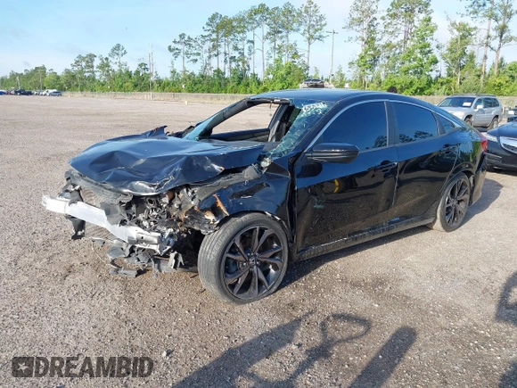 2019 Honda Civic Sport with VIN 2HGFC2F82KH553176, listed as a IAAI auction lot 42395963 with 73,950 mi miles and . Bid and sale history available at DreamBid. Image 16.