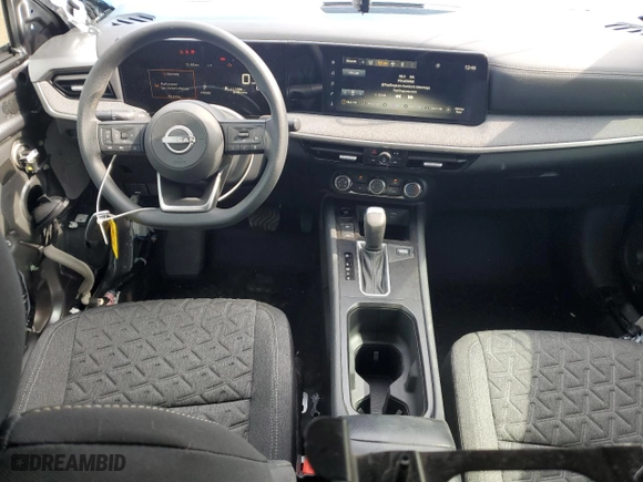 2025 Nissan Kicks SV with VIN 3N8AP6CA9SL314585, listed as a Copart auction lot 43473455 with 3,480 mi miles and Salvage Title. Bid and sale history available at carsss.com. Image 8.