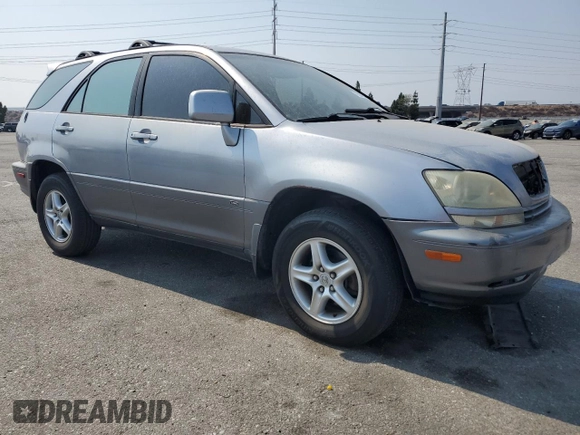 2001 Lexus RX 300 with VIN JTJGF10U110106266, listed as a Copart auction lot 71584334 with 245,561 mi miles and Salvage Title. Bid and sale history available at carsss.com. Image 4.