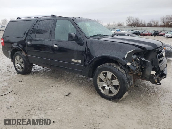 2007 Ford Expedition EL Limited with VIN 1FMFK20537LA02132, listed as a Copart auction lot 47261015 with 174,407 mi miles and Clean Title. Bid and sale history available at carsss.com. Image 4.