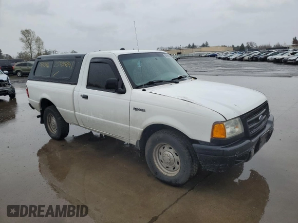 2003 Ford Ranger XL with VIN 1FTYR10D23PA42666, listed as a Copart auction lot 49998695 with 0 mi miles and Salvage Title. Bid and sale history available at carsss.com. Image 4.