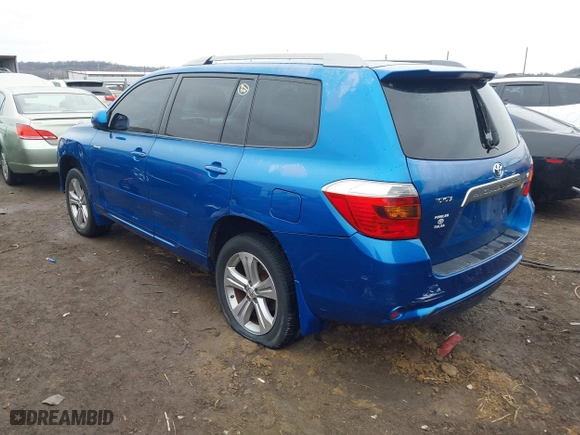 2008 Toyota Highlander Sport with VIN JTEDS43A682011877, listed as a IAAI auction lot 41546550 with 237,948 mi miles. Bid and sale history available at carsss.com. Image 3.