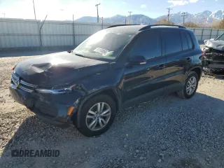 2017 Volkswagen Tiguan S with VIN WVGBV7AXXHK025059, listed as a Copart auction lot 81103854 with 100,408 mi miles and Salvage title. Bid and sale history available at DreamBid. Image 1.