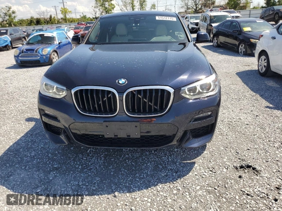 2021 BMW X4 xDrive30i z VIN 5UX2V1C09M9G11692, wystawiony jako Copart lot #51512115 z przebiegiem 16 948 mil mil oraz Szkoda całkowita • Salvage title. Historia ofert i sprzedaży dostępna na DreamBid. Obrazek 5.