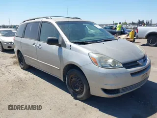2005 Toyota Sienna CE with VIN 5TDZA23C05S346348, listed as a IAAI auction lot 42736601 with 289,528 mi miles and . Bid and sale history available at DreamBid. Image 1.