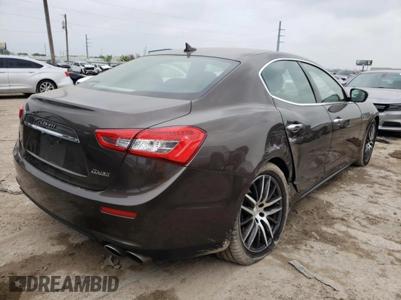 2017 Maserati Ghibli S Q4 with VIN ZAM57RTL6H1199004, listed as a Copart auction lot 46513193 with 53,767 mi miles. Bid and sale history available at carsss.com. Image 3.