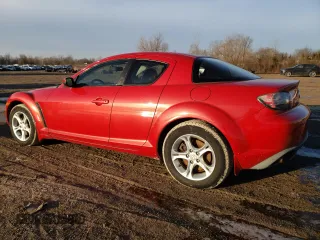 2004 Mazda RX-8 with VIN JM1FE17N740127403, listed as a Copart auction lot 44462235 with 65,180 mi miles and Clean Title. Bid and sale history available at carsss.com. Image 2.
