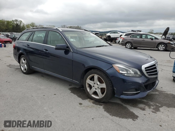 2014 Mercedes-Benz E 350 Luxury with VIN WDDHH8JB6EA809262, listed as a Copart auction lot 51817555 with 122,948 mi miles and Salvage Title. Bid and sale history available at DreamBid. Image 4.