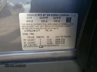 2021 Chevrolet TrailBlazer LS with VIN KL79MNSL4MB131777, listed as a Copart auction lot 50082224 with 10,393 mi miles and . Bid and sale history available at DreamBid. Image 14.
