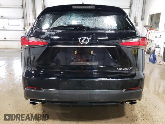2016 Lexus NX 200t with VIN JTJBARBZ3G2055821, listed as a Copart auction lot 53567455 with 52,458 mi miles and Salvage title. Bid and sale history available at DreamBid. Image 6.