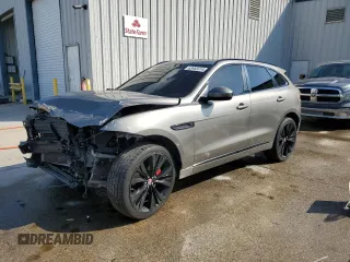 2018 Jaguar F-Pace S with VIN SADCM2FV5JA288307, listed as a Copart auction lot 63465915 with 76,619 mi miles and Salvage title. Bid and sale history available at DreamBid. Image 1.