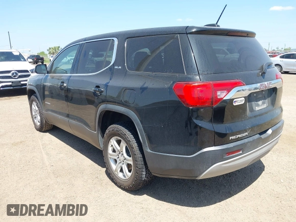 2018 GMC Acadia SLE with VIN 1GKKNKLA3JZ238386, listed as a IAAI auction lot 42002272 with 1 mi miles. Bid and sale history available at carsss.com. Image 3.