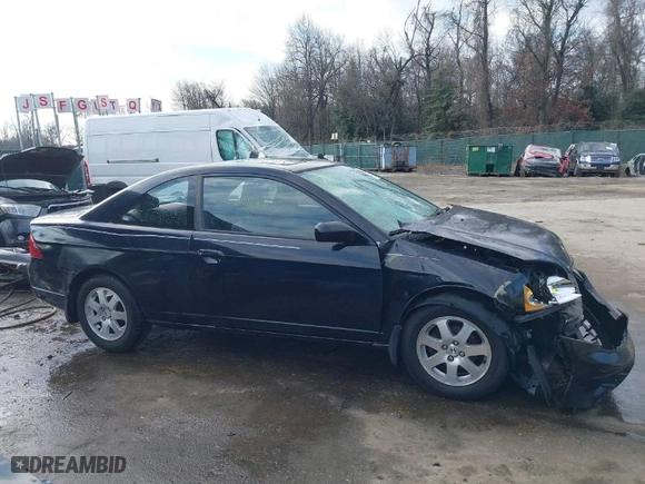 2003 Honda Civic EX with VIN 1HGEM22973L024883, listed as a IAAI auction lot 41536461 with 219,927 mi miles. Bid and sale history available at carsss.com. Image 13.