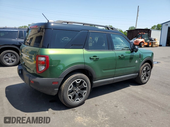 2025 Ford Bronco Sport Outer Banks with VIN 3FMCR9CN8SRE46846, listed as a Copart auction lot 61441965 with 1,867 mi miles and Clean title. Bid and sale history available at DreamBid. Image 3.