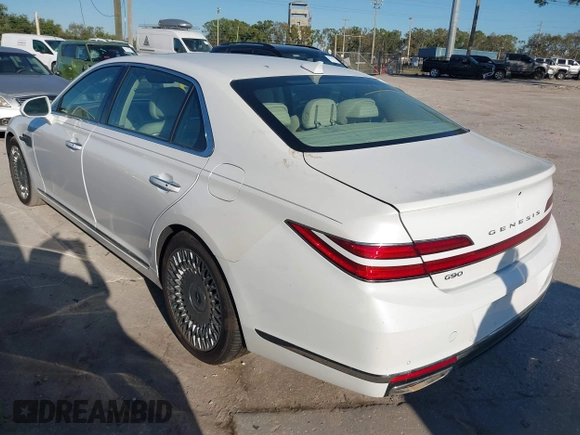 2021 Genesis G90 Premium z VIN KMTF34PA8MU089310, wystawiony jako IAAI lot #41762530 z przebiegiem Nie podano mil oraz . Historia ofert i sprzedaży dostępna na DreamBid. Obrazek 3.