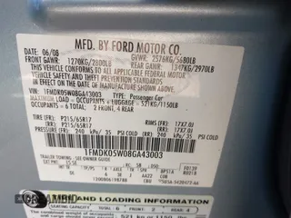 2008 Ford Taurus X SEL with VIN 1FMDK05W08GA43003, listed as a IAAI auction lot 42122695 with 105,484 mi miles and . Bid and sale history available at DreamBid. Image 9.