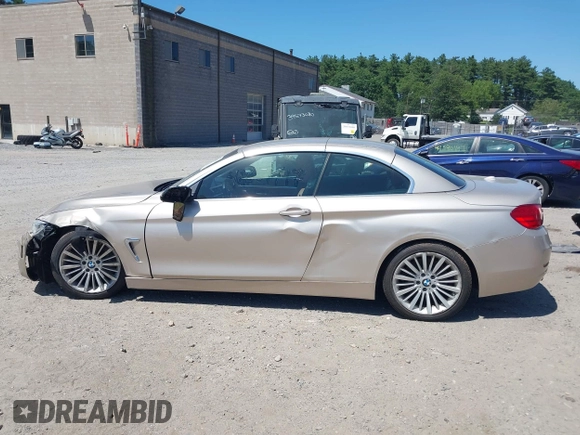 2015 BMW 4 Series 435i xDrive with VIN WBA3T7C51FP942320, listed as a IAAI auction lot 42584318 with 81,814 mi miles and . Bid and sale history available at DreamBid. Image 14.