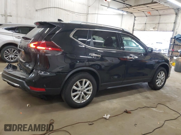 2018 Nissan Rogue SV with VIN JN8AT2MV9JW306470, listed as a Copart auction lot 53805415 with 140,464 mi miles and Salvage Title. Bid and sale history available at DreamBid. Image 3.