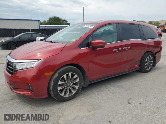 2023 Honda Odyssey EX-L с VIN 5FNRL6H67PB007744, выставлен на аукционе Copart как лот 59012905 с пробегом 25 320 миль миль и Списание • Salvage title. История ставок и продаж доступна на DreamBid. Изображение 1.