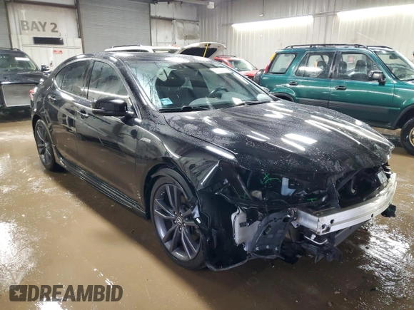 2018 Acura TLX w/A-SPEC Pkg with VIN 19UUB3F65JA006303, listed as a Copart auction lot 47532035 with 38,680 mi miles and Salvage Title. Bid and sale history available at carsss.com. Image 4.