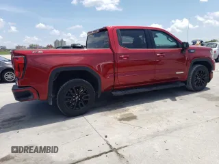 2022 GMC Sierra 1500 Elevation with VIN 3GTU9CET7NG196551, listed as a Copart auction lot 54537325 with 52,870 mi miles and Salvage Title. Bid and sale history available at DreamBid. Image 3.