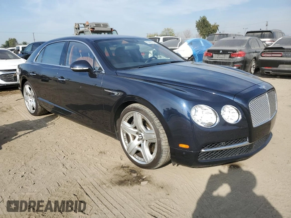 2015 Bentley Flying Spur with VIN SCBEC9ZA1FC049618, listed as a Copart auction lot 83489764 with 85,979 mi miles and Salvage title. Bid and sale history available at DreamBid. Image 4.