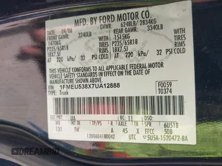 2007 Ford Explorer Sport Trac Limited z VIN 1FMEU538X7UA12888, wystawiony jako IAAI lot #42252655 z przebiegiem 129 680 mil mil oraz . Historia ofert i sprzedaży dostępna na DreamBid. Obrazek 9.