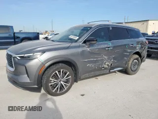 2023 Infiniti QX60 Sensory z VIN 5N1DL1GS6PC331997, wystawiony jako Copart lot #50126055 z przebiegiem 37 710 mil mil oraz Szkoda całkowita • Salvage title. Historia ofert i sprzedaży dostępna na DreamBid. Obrazek 1.