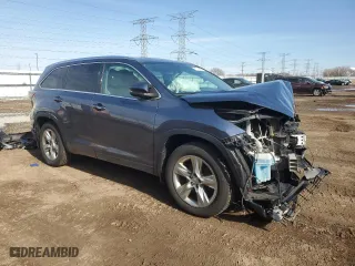 2014 Toyota Highlander Limited with VIN 5TDDKRFH9ES011984, listed as a Copart auction lot 51773845 with 104,857 mi miles and Salvage Title. Bid and sale history available at carsss.com. Image 4.