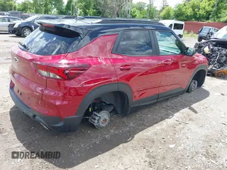 2021 Chevrolet TrailBlazer RS with VIN KL79MTSL1MB075253, listed as a IAAI auction lot 39594427 with 17,830 mi miles. Bid and sale history available at carsss.com. Image 4.