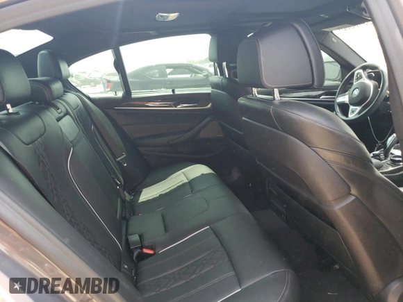 2020 BMW 5 Series M550i xDrive with VIN WBAJS7C08LCD82431, listed as a Copart auction lot 59518835 with 33,184 mi miles and Salvage title. Bid and sale history available at DreamBid. Image 10.