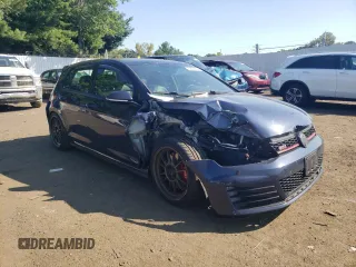 2017 Volkswagen Golf GTI Autobahn with VIN 3VW547AU9HM076925, listed as a Copart auction lot 69679594 with 99,653 mi miles and Salvage Title. Bid and sale history available at carsss.com. Image 4.