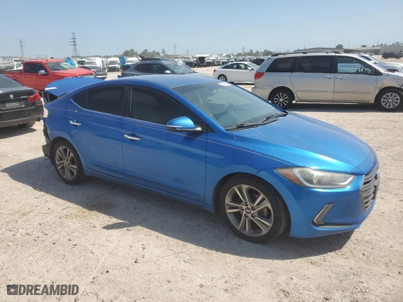2017 Hyundai Elantra SE with VIN 5NPD84LF4HH057981, listed as a Copart auction lot 52259025 with 109,561 mi miles and Salvage Title. Bid and sale history available at carsss.com. Image 4.
