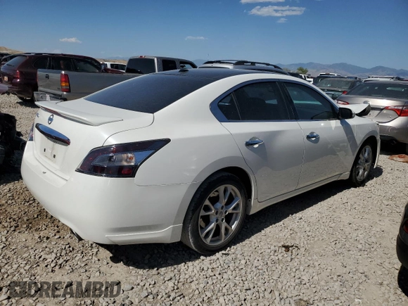 2012 Nissan Maxima SV with VIN 1N4AA5AP9CC847179, listed as a Copart auction lot 61097075 with 98,996 mi miles and Salvage title. Bid and sale history available at DreamBid. Image 3.