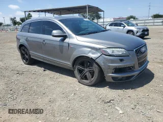 2011 Audi Q7 S line with VIN WA1DGAFE7BD007510, listed as a Copart auction lot 57494655 with 146,779 mi miles and Salvage title. Bid and sale history available at DreamBid. Image 4.