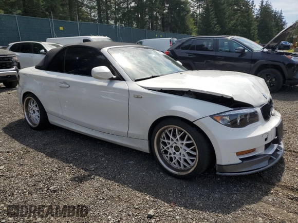 2010 BMW 1 Series 128i with VIN WBAUN1C50AVH81851, listed as a Copart auction lot 56607275 with 145,036 mi miles and Salvage title. Bid and sale history available at DreamBid. Image 4.