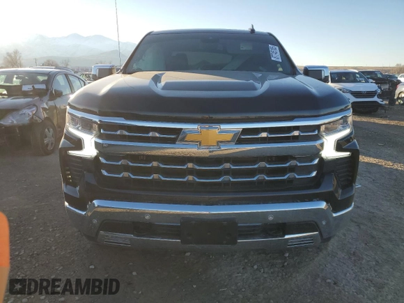 2024 Chevrolet Silverado 1500 LTZ with VIN 1GCUDGED0RZ333186, listed as a Copart auction lot 87745185 with 9,718 mi miles and Salvage Title. Bid and sale history available at DreamBid. Image 5.