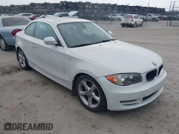 2010 BMW 1 Series 128i with VIN WBAUP9C58AVL89335, listed as a IAAI auction lot 41853847 with Not Provided miles and . Bid and sale history available at carsss.com. Image 1.