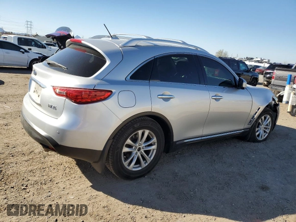 2012 Infiniti FX with VIN JN8AS1MUXCM120858, listed as a Copart auction lot 44002925 with 133,114 mi miles and Salvage title. Bid and sale history available at DreamBid. Image 3.