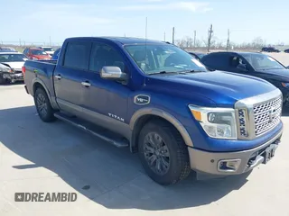 2017 Nissan Titan SV with VIN 1N6AA1E60HN505228, listed as a IAAI auction lot 41733192 with 109,491 mi miles and . Bid and sale history available at DreamBid. Image 1.