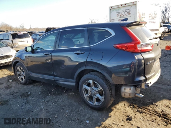 2019 Honda CR-V EX with VIN 2HKRW1H59KH507111, listed as a Copart auction lot 42679415 with 42,909 mi miles and Salvage Title. Bid and sale history available at carsss.com. Image 2.