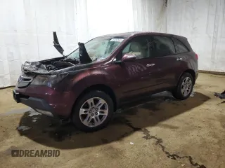 2007 Acura MDX Tech Pkg with VIN 2HNYD28367H542964, listed as a Copart auction lot 50380945 with 0 mi miles and Salvage Title. Bid and sale history available at carsss.com. Image 1.