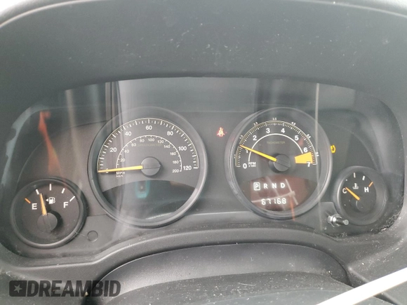 2017 Jeep Compass Sport with VIN 1C4NJCBB8HD133046, listed as a Copart auction lot 46084055 with 67,168 mi miles and Salvage Title. Bid and sale history available at carsss.com. Image 9.